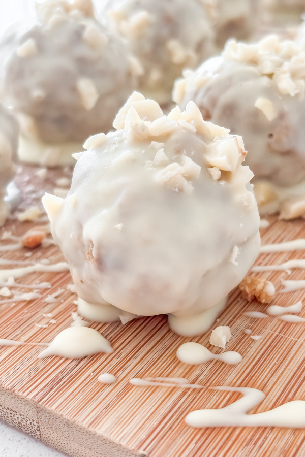 white chocolate and peanut butter