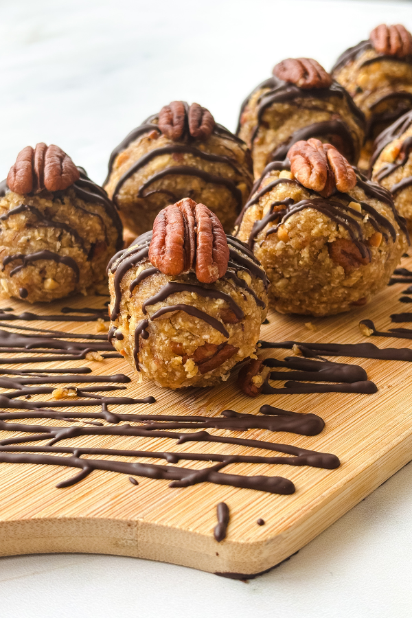 pecan pie and maple energy balls