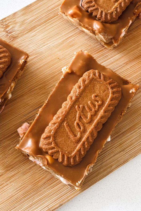 no bake biscoff rocky road