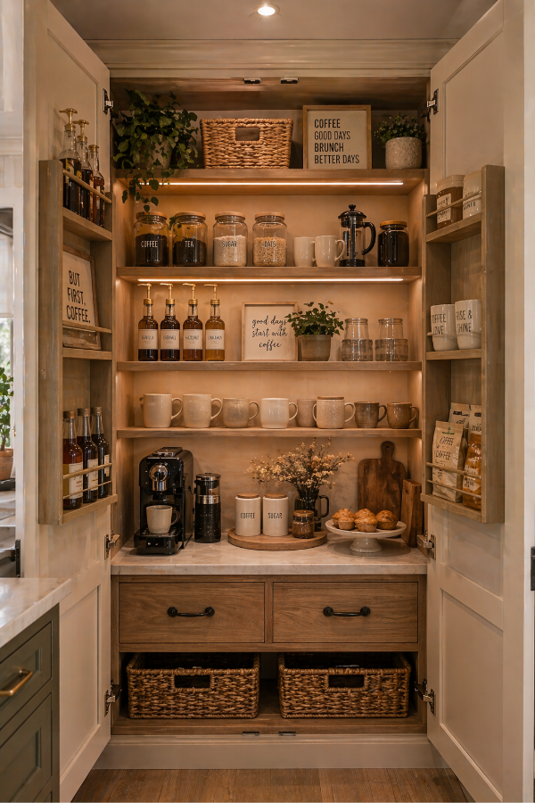 coffee nook pantry