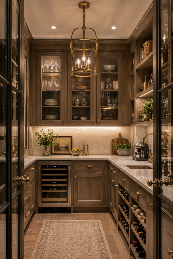 luxury butlers pantry