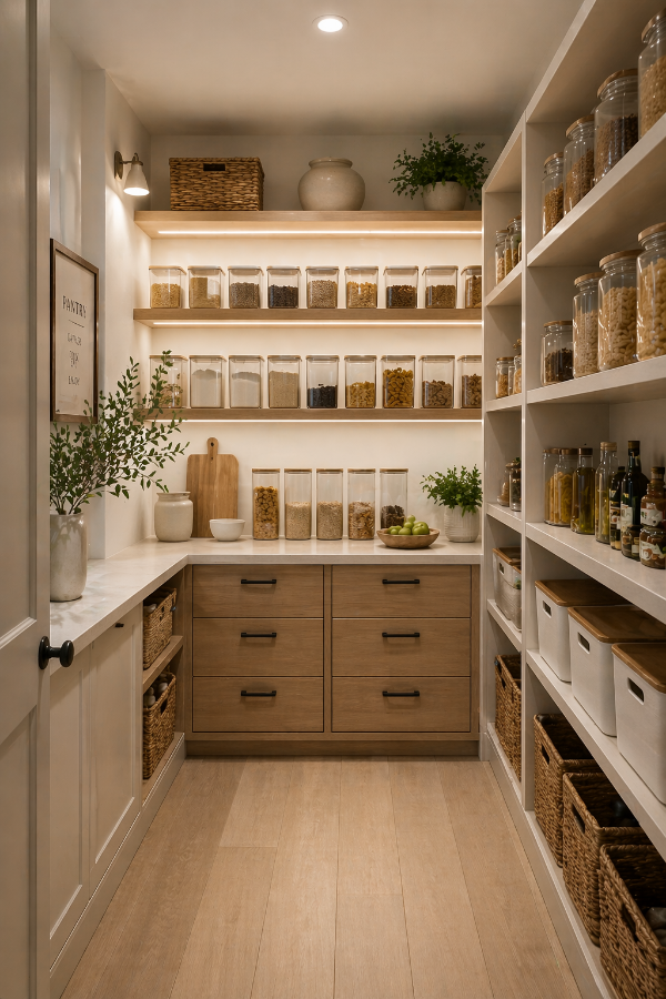 modern minimal pantry