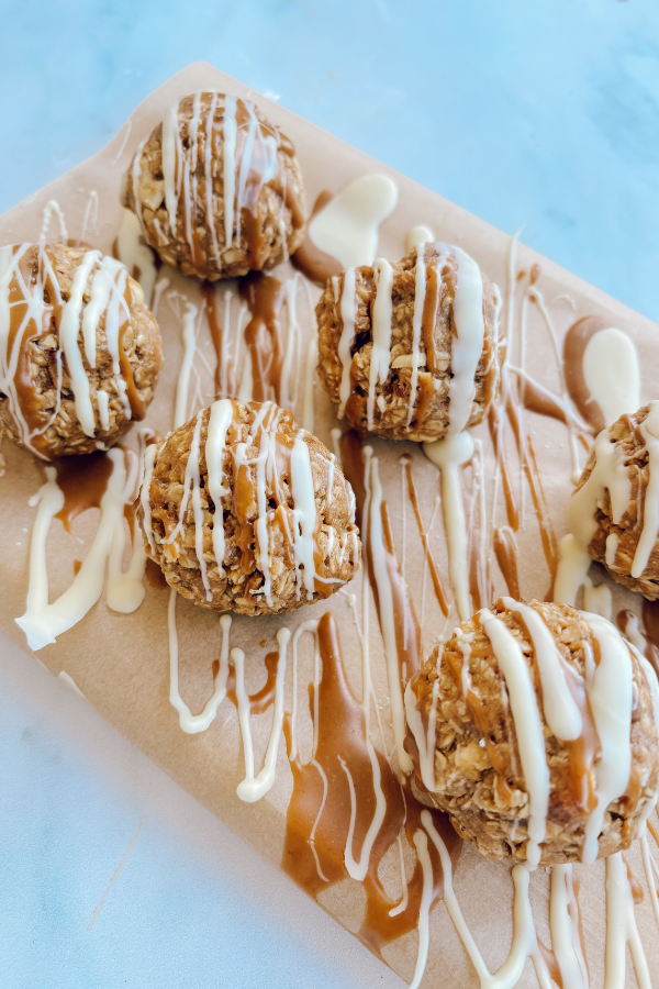 salted caramel protein balls