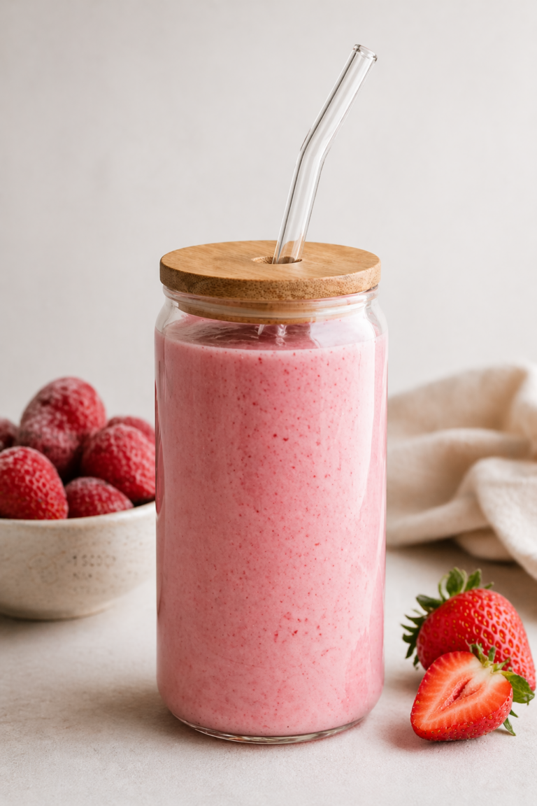 strawberry protein shake
